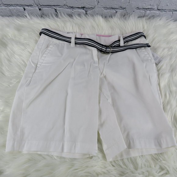 Crown& Ivy Pants - NWT - Women's Classic Fit Belted Shorts